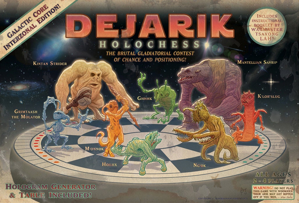Star Wars Dejarik Holochess Limited Edition Giclee Print