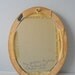1960s original oil painting of a siamese cat // oval framed wall hanging