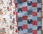 Western Baby Quilt Cowgirl Blanket Bandana Girl Patchwork Cowpoke Country