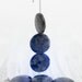 Blue Stone Earrings - Silver