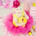 Adorable Tutu Romper and Headband Rose Set NB to 2t SEWN
