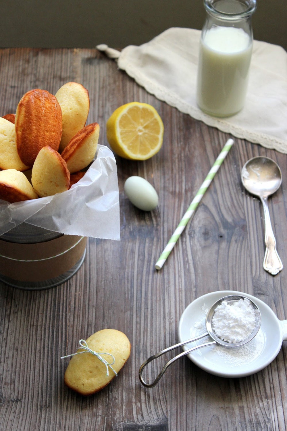 LARGE Organic Natural Lemon Madeleines (12 count)