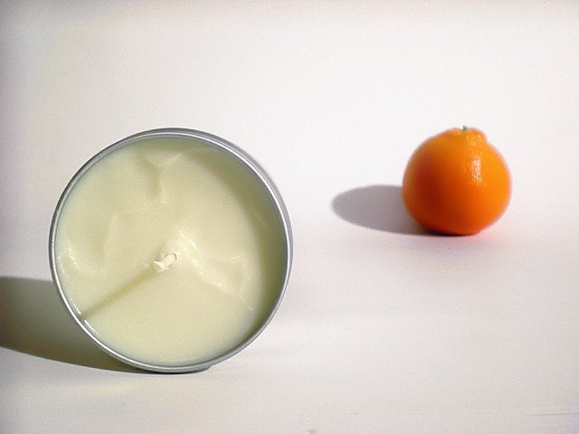 Sweet Orange pure essential oil, soy candle - Fruity, tart and sweet. Spring, summer home scent