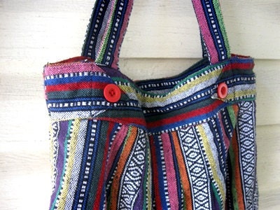 Vintage ethnic tribal Vegan shoulder Bag