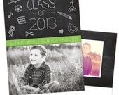 INSTANT DOWNLOAD - SETH 2013 Graduation Announcement - 5x7 Photoshop Card Template for Photographers