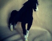 Needle Felted Horse /OOAK Collectible artist wool soft sculpture / Custom Miniature Sculpture of your horse- pet- animal /Handmade
