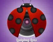 Photography Logo OOAK Ladybug Lens