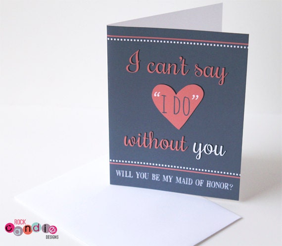 Will You Be My Bridesmaid, Will You Be My Maid of Honor, Bridesmaid Invitation