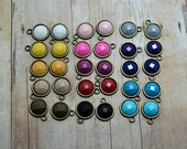 Solid Color Resin Gem Drop 10mm 10pcs