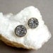 Silver Druzy Studs Druzy Earrings Drusy Quartz Gold Vermeil Bezel Set