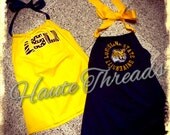 Custom One-Of-A-Kind Gameday Spirit Converted Shirts: One-Shoulder, Halter, Strapless - Made from YOUR Favorite Tee