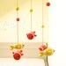 Tropical Baby Mobile, Nursery Mobile, Nursery Decor, Fish Decor, Coral and Yellow Sea Animals by Cherrytime