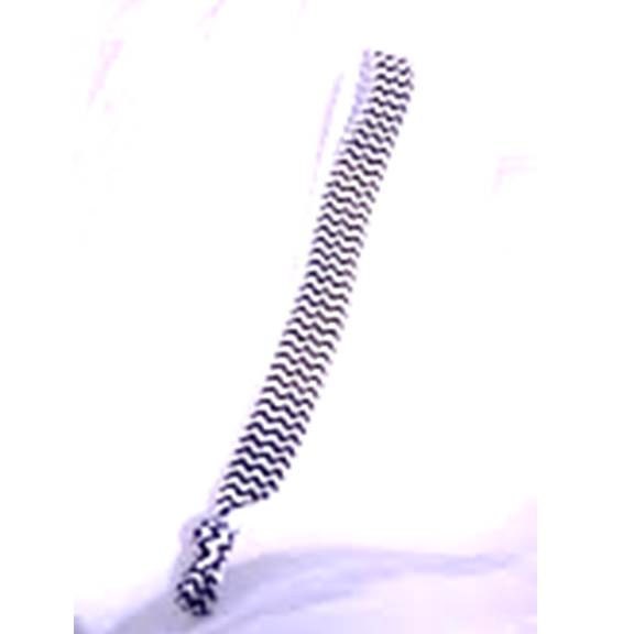 Black Chevron Hair Tie Headband