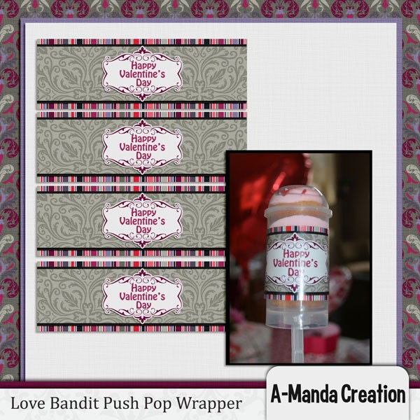 Valentine's Push Pop Wrapper Instant Download Il_170x135
