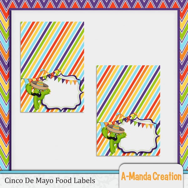 Cinco De Mayo Fiesta Blank Food Labels Il_170x135