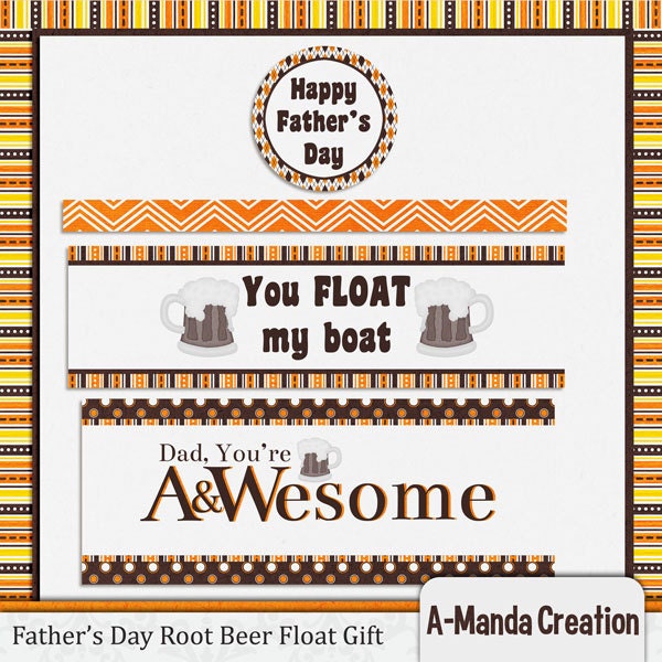 Father's Day Printable Root Beer Float Gift Il_170x135