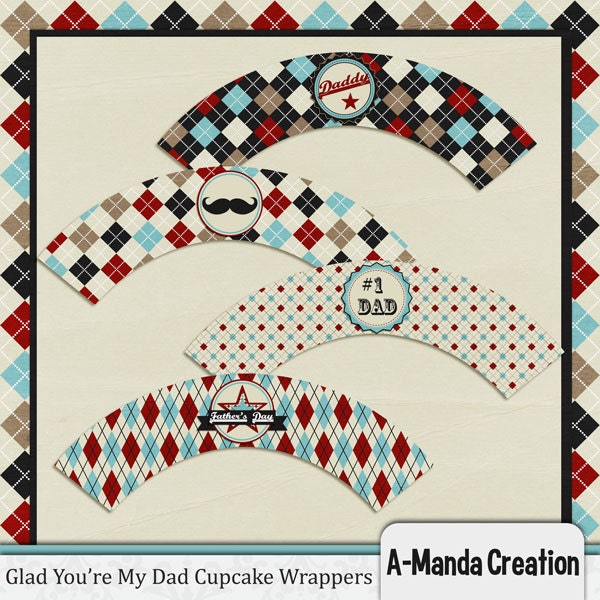 Father's Day Cupcake Wrappers Il_170x135