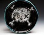 Skull and Crossbones Dessert Plate