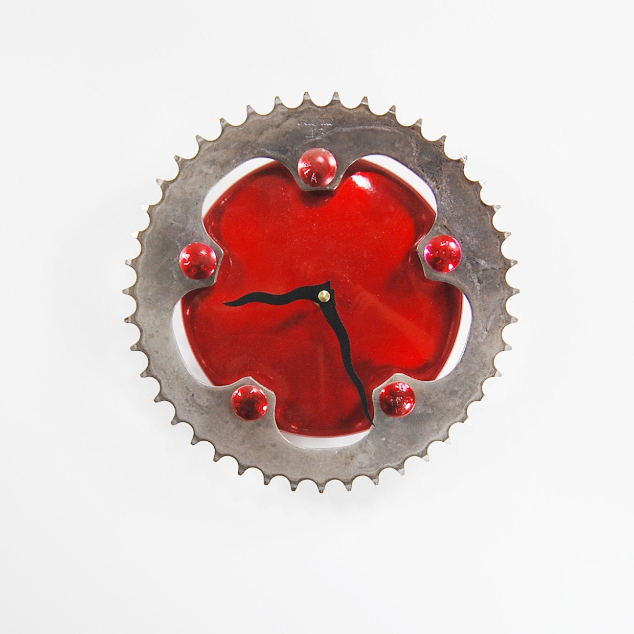 Red Delicious Sprocket Clock