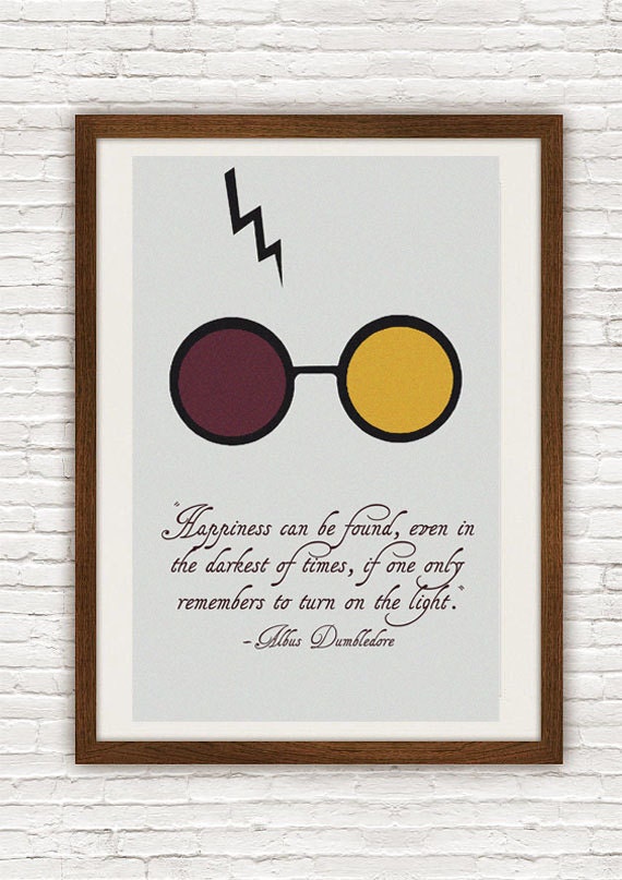 Harry Potter Happiness Quote Print 11X17