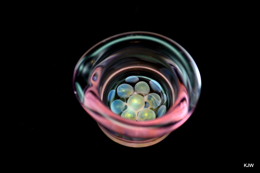 PINK fume Glass Dish