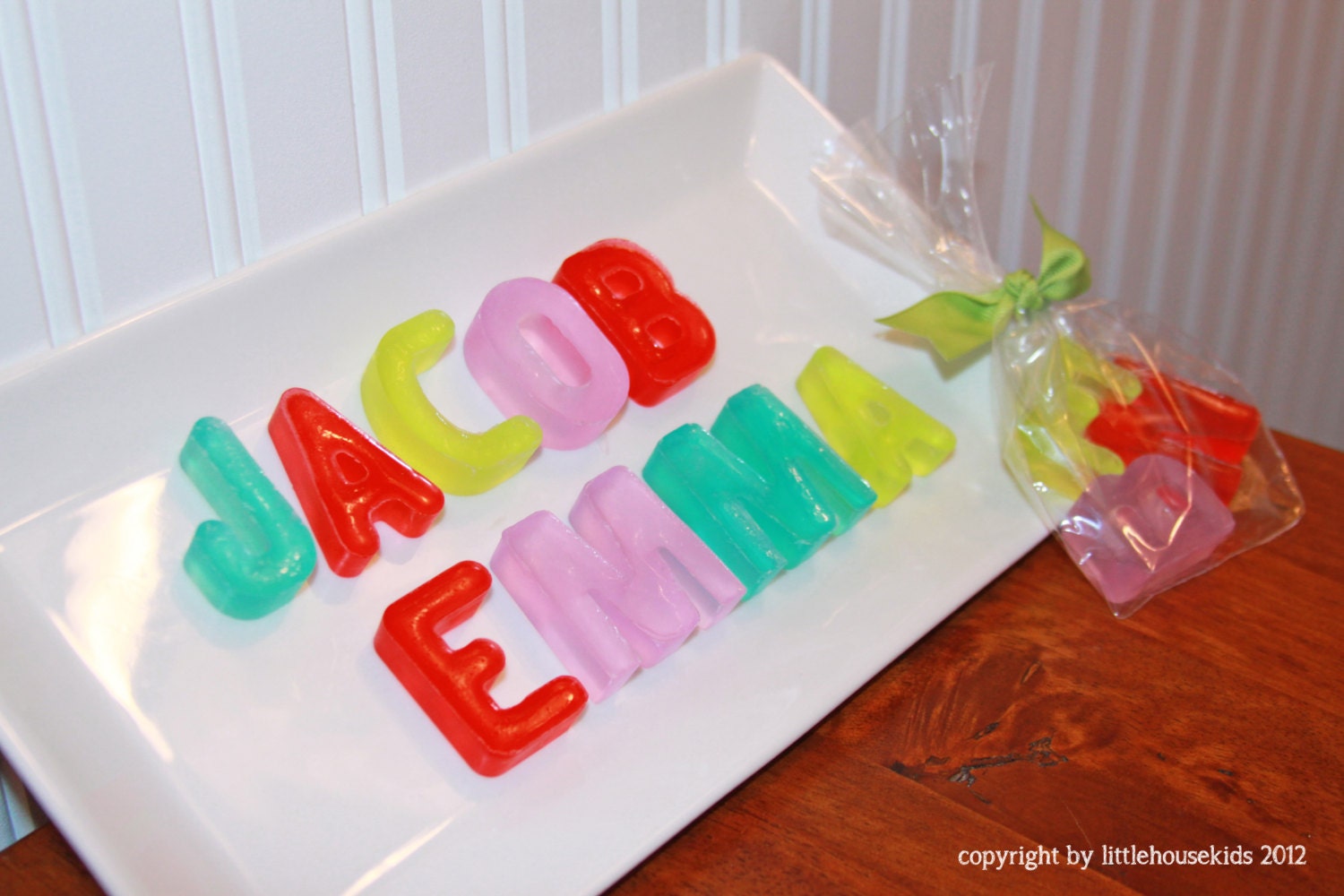 Personalized alphabet letter soap with custom name
