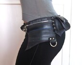 BAT Vegan Upcycled Recycled Rubber Tire Inner Tube Festival Pocket Belt Utility Burning Man Eco Friendly Hands-Free Cycling CUSTOM
