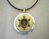 Nautical Necklace: Men's Jewelry - Men's Necklace - Washer Jewelry - Sailor Jewelry - Unique Jewelry - Father's Day