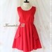 A Party - V Shape Dress  - Prom Party Cocktail Bridesmaid Dinner Wedding Night Dress Dark Red Glamorous Backless Cocktail Dress