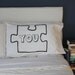 PERFECT WEDDING GIFT Puzzle Piece Pillow Case For Weddings, Couples, Love Pillowcases, You and Me, Pillows