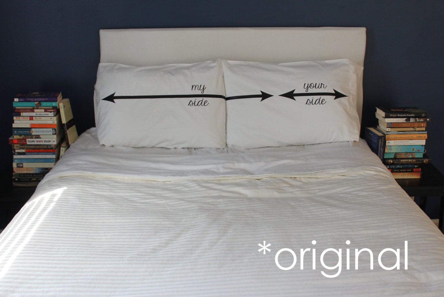PERFECT WEDDING GIFT My Side Your Side His and Hers Pillow Case Set His Hers Bedroom Pillow Funny Pillow