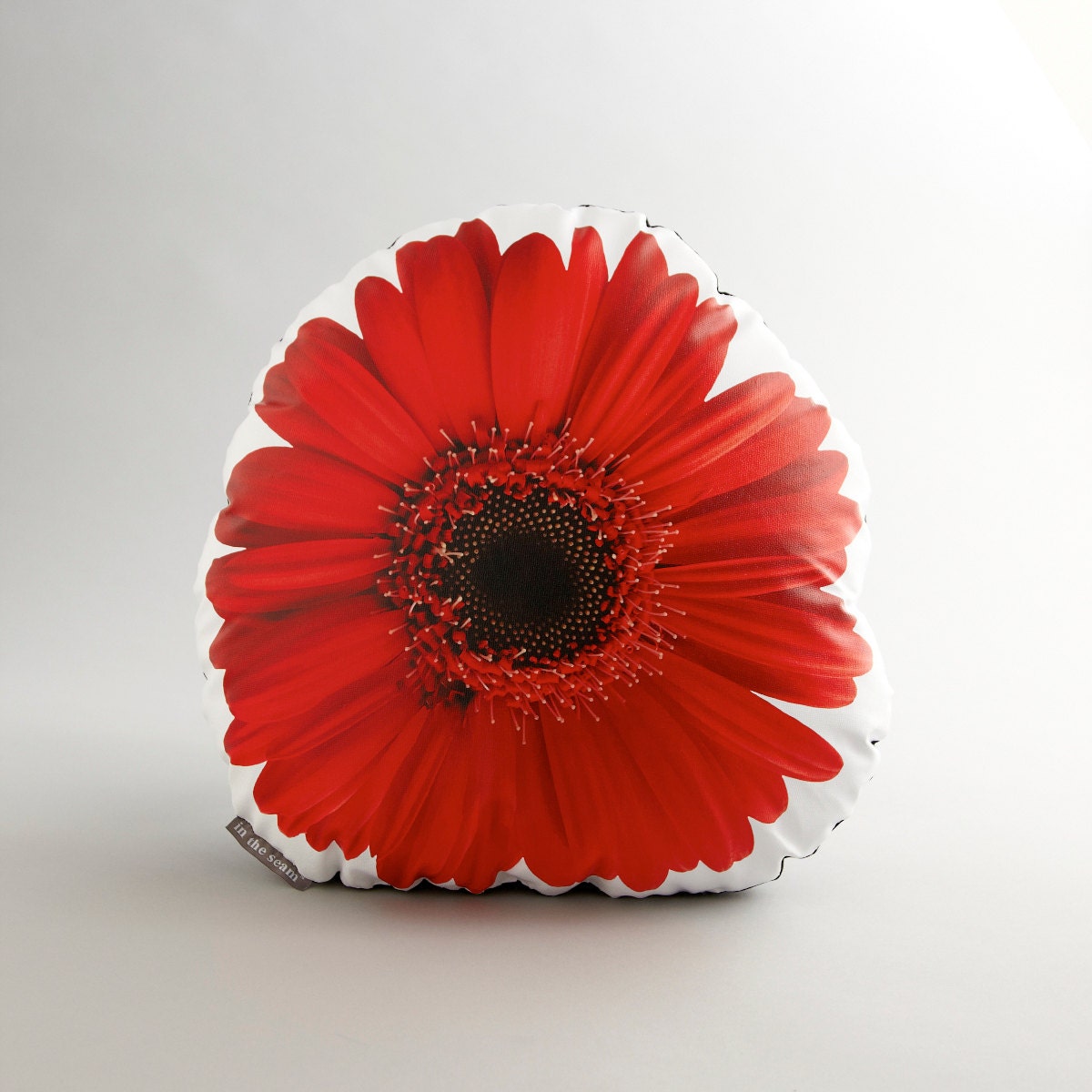 Red Gerbera Canvas Printed Pillow