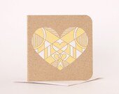 Mini Gift Card - GEOMETRIC HEART