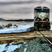 Fine Art-"Winter Train" 8x12 Metallic Photograph Print