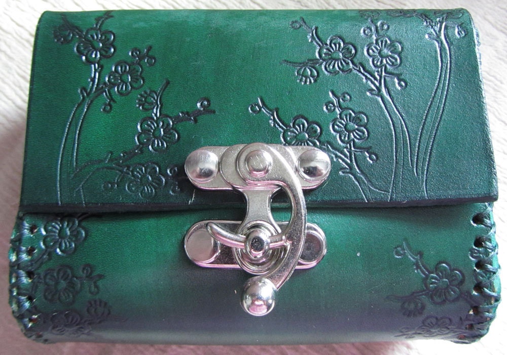 Medieval Belt Bag, Leather Pouch, Reenactment, LARP, SCA, Floral Design