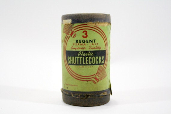 Vintage Shuttlecock Box
