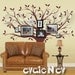 Family Tree Wall Decal -Picture Frame Background Wall Decals - Large Tree Wall Sticker - TRFMLY010