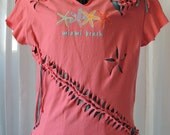 Cut Tshirt, Torn T shirt, Ripped Tshirt, Shredded T Shirt, Slashed Tshirt, Braided T Shirt, Woven Tshirt, Reconstructed Tshirt