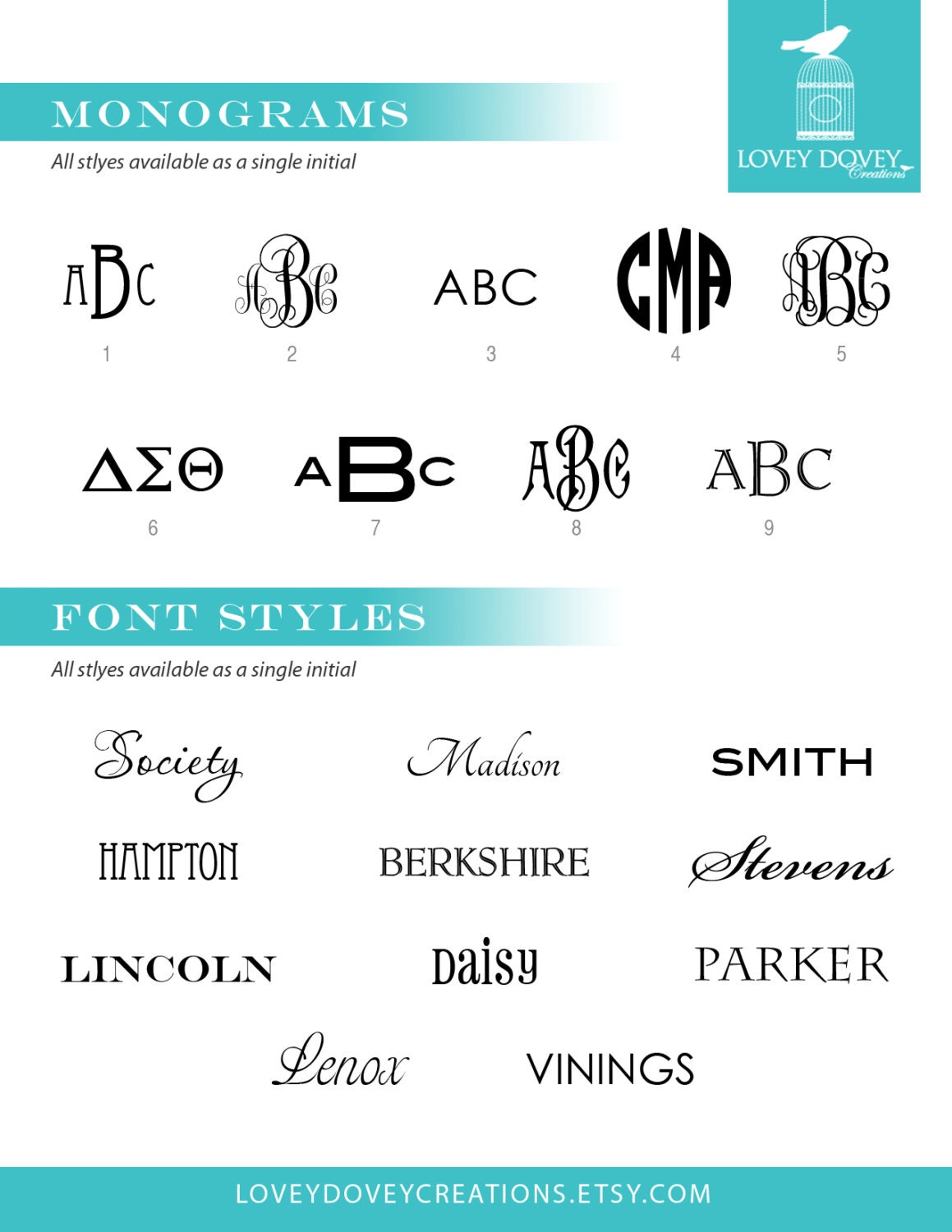 Personalized Keychain- Monogram- Preppy Chevron