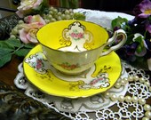 Paladin Bone China Teacup Tea Cup and Saucer - Fenton Wide Mouthed 9884