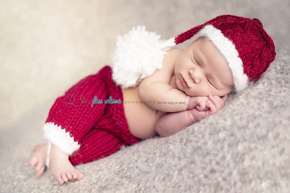 knitted santa set