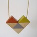Wood Geometric Necklace FLAGG II