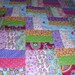 Cute Little Rail Fence Quilt Top Colors Suitable for Girl or Boy