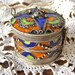 Vintage Bracelet Trinket Box Moroccan Silver and Enamel