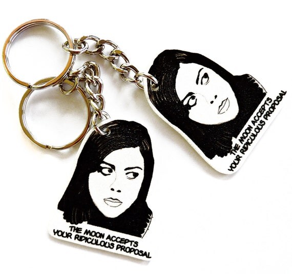 Parks and Recreation - April Ludgate - The Moon keychain