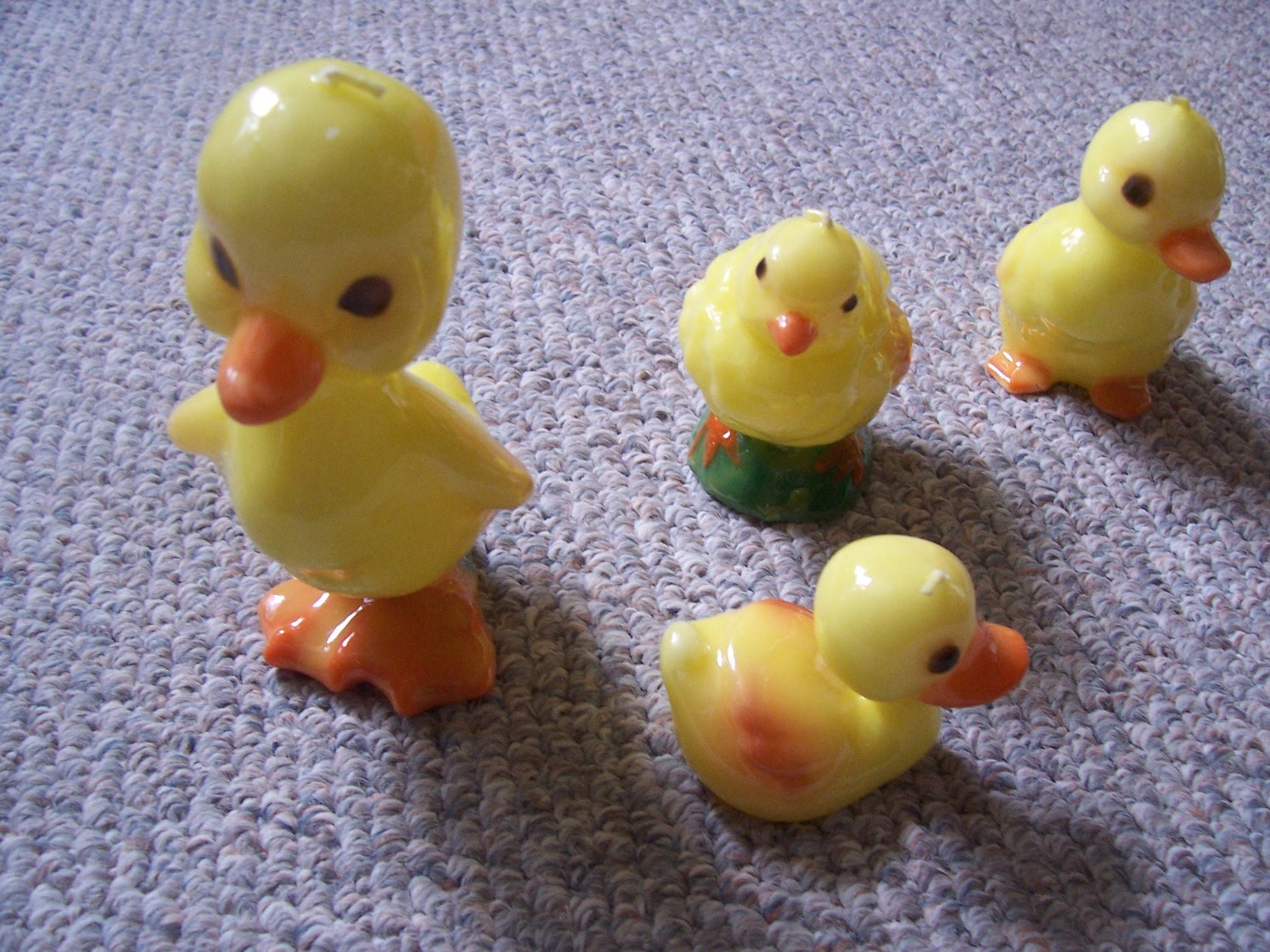 Duck Family Set of 4 Vintage Candles Gurley Capri