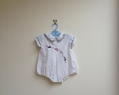 anuello sail away vintage romper : size 3-6 months