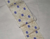 Memorial Day Sale Limited Edition French County Aix en Provence Lavender Flower Design Cotton Hand Distressed Ribbon Limited Edition ECS