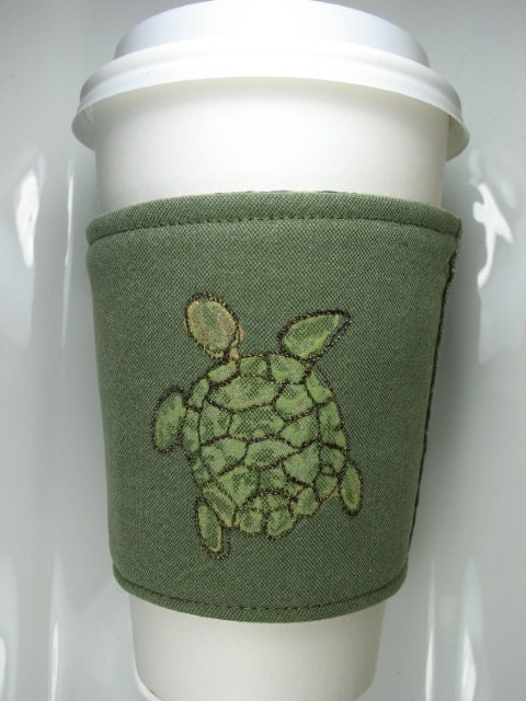 Sea Turtle Coffee Cup Cozy