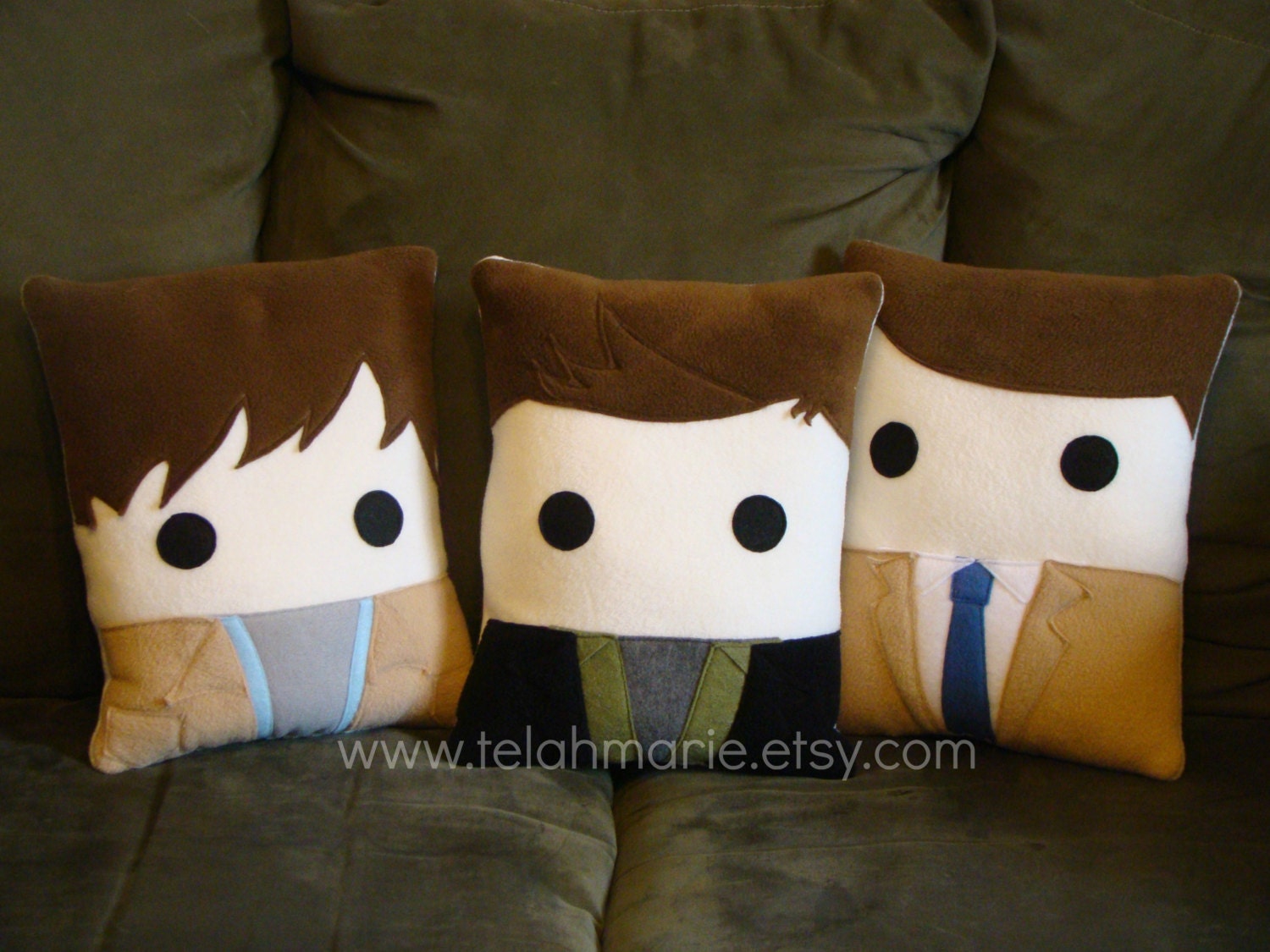 Supernatural, Sam Winchester, Dean Winchester, Castiel, Throw pillow, Decorative pillow